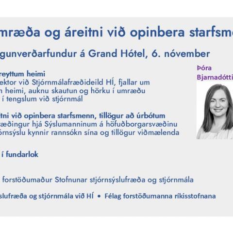 Óvægin umræða og áreitni við opinbera starfsmenn